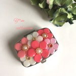 ＊再販＊受注製作＊チェリーブロッサム❤︎ポーチュラカのアクセサリーケース＊ピルケース
