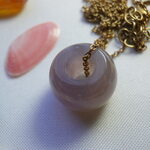 jewelrylove様専用ページ♪　紫瑪瑙系妖魔の玉物様　直径12.5ｍｍ　アウトレット価格