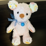 ＊お客様ご予約品＊天然石のお守りくまさんチャーム（ポジティブ♡ハウライトトルコ）