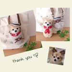 zero… 様専用♡バッグinカンカン帽わんこ『うちの子オーダー』(mii wool&wool)