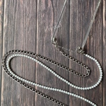 iPhoneケース　iPhoneショルダー　スマホケース　スマホショルダー　クリアケース　ビーズストラップ　パールストラップ　国産パールビーズ　iPhone12 iPhone11 iPhonex等