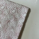 高級刺繍生地　ピンク