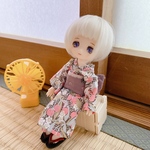 「幸せの鳥」 女の子用 浴衣&帯セット