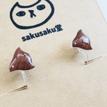 【イヤリング】木目・ちどり大