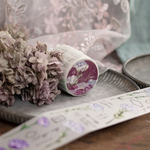 [樂意Loidesign] [LY-042P] 桔梗(Eustoma) 花柄 マットPETテープ(剥離紙付き)