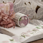 [樂意Loidesign] [LY-041P] 薔薇(アンティークローズ)花柄 マットPETテープ(剥離紙付き)