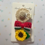 送料無料　夏モチーフ　ヘアクリップ  セットA