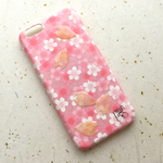 《s-a-moko様 オーダー品》友禅和紙 iPhone6カバー［桜咲く＋桜ひらひら］