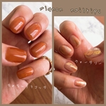 **mignon nail tips**ちゅるんテラコッタ×ウォータリー