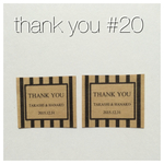 #20 thank you シール サンキューシール オリジナル オーダーシール