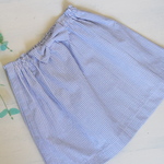 キッズのペンシルストライプ夏スカート