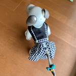 アイボ  服＊33〜黒白チェックスカート