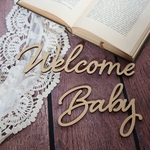 木製♪レターバナー  ニューボーンフォト welcome baby マタニティ