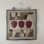 りんご　タペストリー　パッチワーク