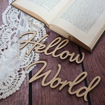木製♪レターバナー HelloWorld ニューボーンフォト ニューボーン マタニティ 月齢 