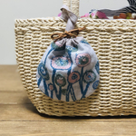 ミナペルホネンhandmade ま〜るいミニ巾着ポーチ　あめちゃん入れ　サニタリー用品入れに　小物入れに！