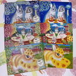 サマーSALE  ザ夏特集！うさぎのポストカード＋封筒付き　3セット
