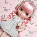 チュールフリルワンピース(グリーン)　ブライス リカちゃん　ARomantic　
