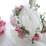 花冠スイトピーと紫陽花*スウィートピンク