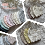 秋冬マスク✩︎⡱刺繍　保湿抗菌ダブルガーゼ　立体マスク　肌ケア