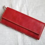 【Ｓ様オーダー品】ラクダ革のシンプルな長財布（マチ付小銭入れ）