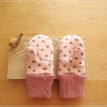 pink* ぬっくぬくミトン手袋 kids-Ssize　