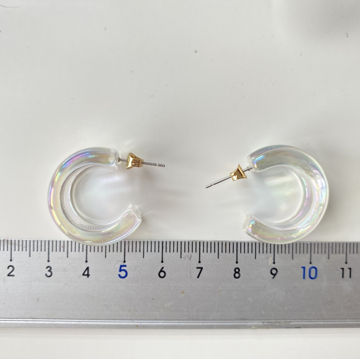 再販 No.69 アクセサリー ピアス オーロラピアス シャボン玉 フープ 