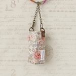 【50%off】ラミネート　除菌スプレーポーチ【Felicite　フェリシテ(ライトピンク)】(リバティ生地使用)