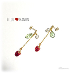 再販売【人気NO.3☆pierce】小さないちごのピアス