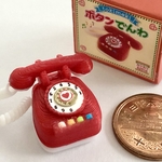 昭和レトロなミニチュア おもちゃのボタンでんわ
