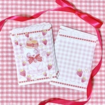 再販感謝🍓A7サイズ🍓苺と子猫ちゃんの両面メモ🍓