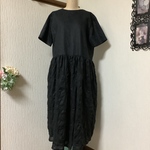 ブラック　リネンワンピース💕