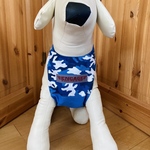 中型･大型犬用 クールエプロンバックル留めデザイン カモフラブルー