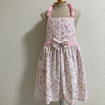 ゆめかわピンク❣️子供エプロン&三角巾♡100〜130サイズ