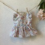 やわらかお肌のぽぽちゃん服　花柄ワンピース