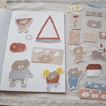 【シールシート】夏のくまさん🍉🍅🐻