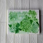絵画「花瓶の白紫陽花」F6・油彩・原画
