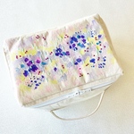 ペイント刺繍トランクポーチ　Mサイズ