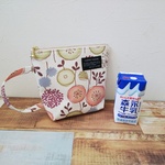 予約商品＊保冷ポーチ＊まあるいお花＊生成り