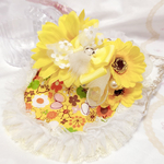 限定1点✨新作スタイ首輪♡ハニーレモン柄♡サンフラワーひまわり②♡