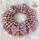 lovely 🎀 Cat frills ୨୧﻿(ピンクブラウンチェック×スモークピンク)