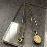snake necklace coin GOLD（45cm）金属アレルギー対応