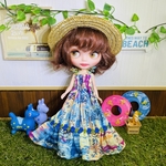 ブライス　リカちゃん  プーリップ   マキシワンピース   サンドレス