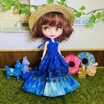 ブライス　リカちゃん  プーリップ   マキシワンピース    サンドレス