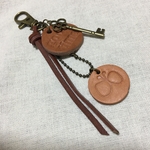 レザーキーホルダー レザー GoodTime バタフライ ナチュラル
