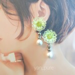 レオパード×クリアのピアス /イヤリング