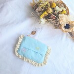 ちょうちょ刺繍のポケットティッシュポーチ…∞｡*ﾟ+