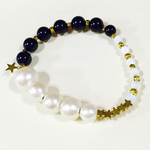 小さな星がアクセントのパワーストーンブレスレット☆☆☆