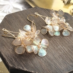 お花ピアス☆オーロラ