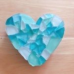 シーグラスハート　迷彩ラブリー